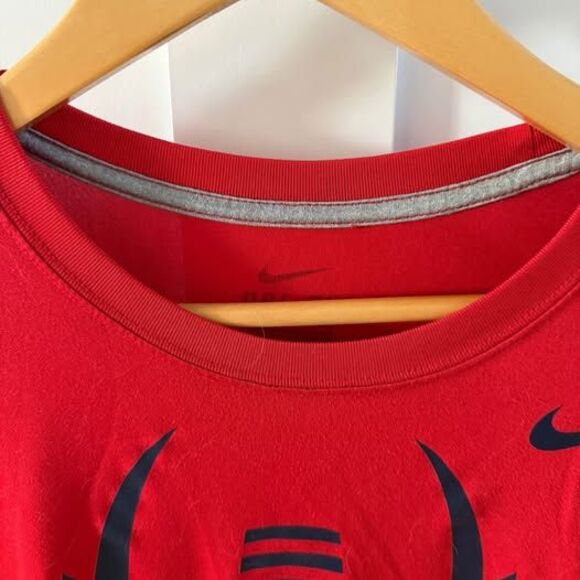Mens University of Arizona Wildcats Nike Dri-Fit T-Shirt Red Size Large 🏈 - Picture 2 of 3